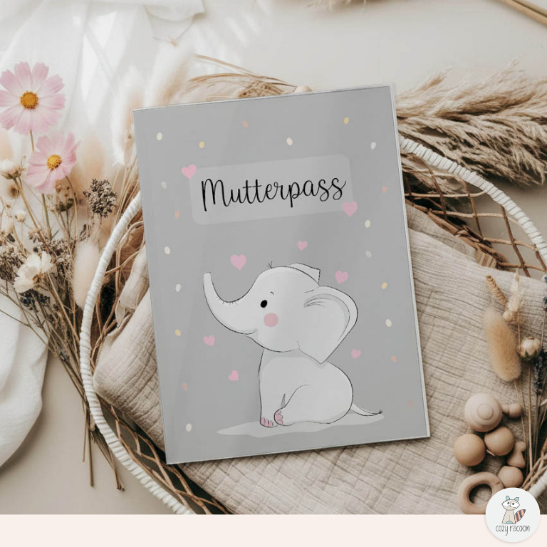 Elefant Mutterpasshülle Ohne Personalisierung