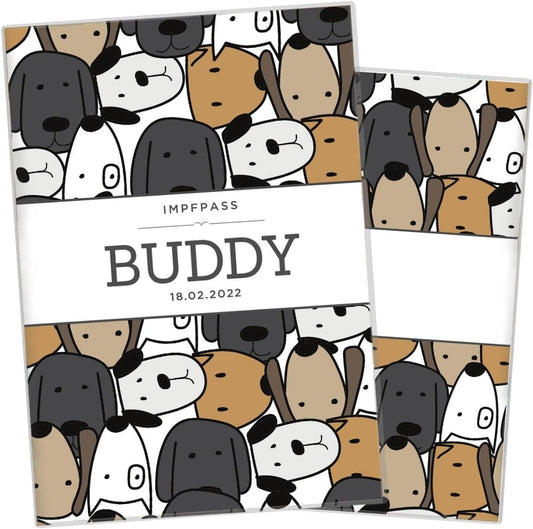 Buddy Wilhelm Fell Impfpasshülle für Tiere Mit Namen