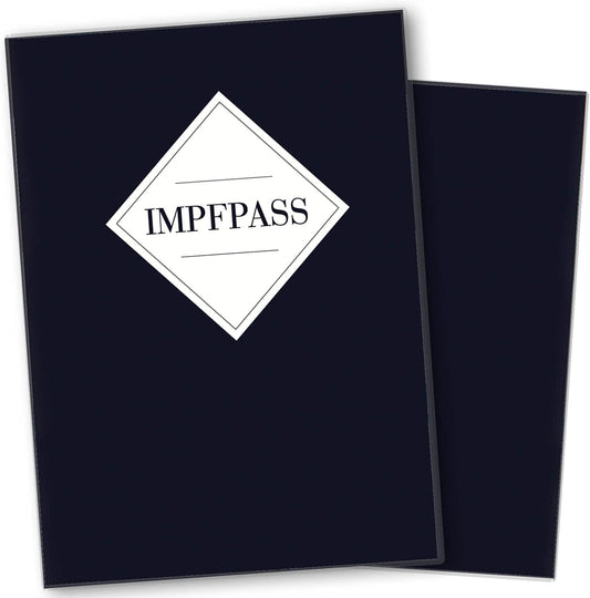 Dark Blue Impfpasshülle für Erwachsene und Kinder