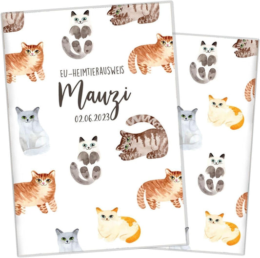 Mauzi Wilhelm Fell EU-Heimtierausweis für Tiere Mit Namen
