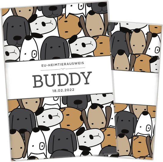 Buddy Wilhelm Fell EU-Heimtierausweis für Tiere Mit Namen