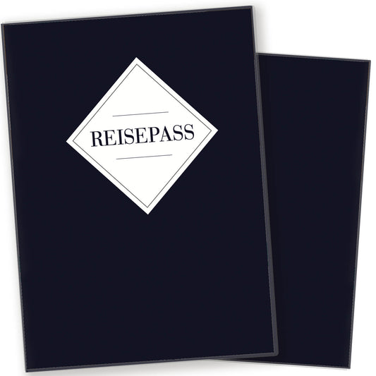 Dark Blue Reisepasshülle für Erwachsene und Kinder
