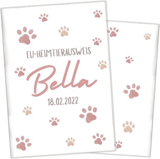 Pfote Rosa Wilhelm Fell EU-Heimtierausweis für Tiere Mit Namen