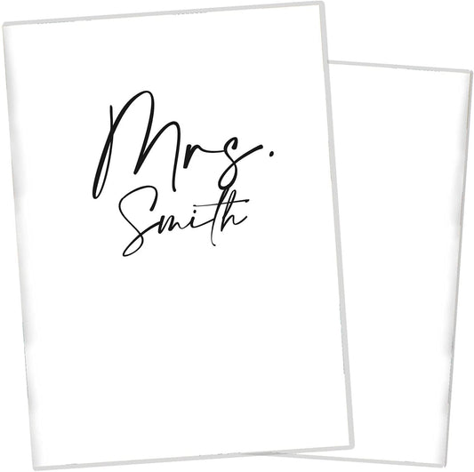 Mrs. Reisepasshülle für Erwachsene und Kinder Mit Namen