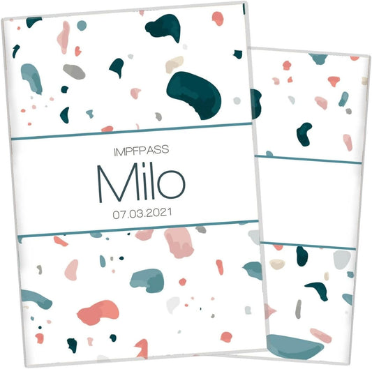 Milo Wilhelm Fell Impfpasshülle für Tiere Mit Namen