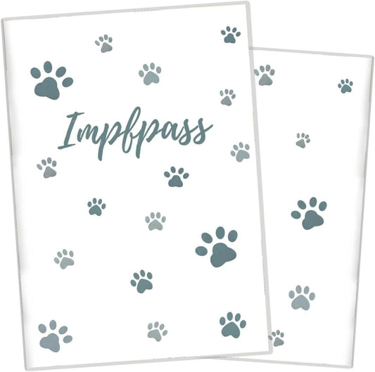 Pfote Blau Wilhelm Fell Impfpasshülle für Tiere