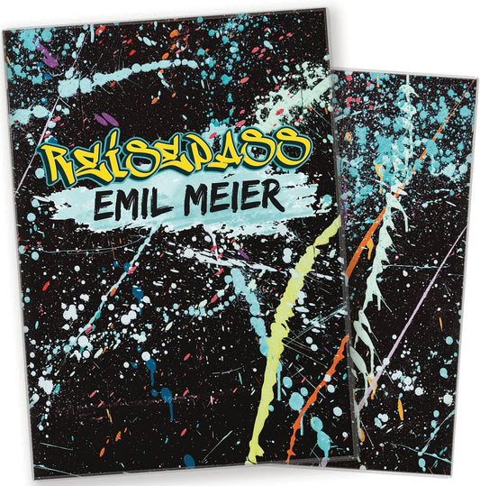 Graffiti Reisepasshülle für Erwachsene und Kinder Mit Namen