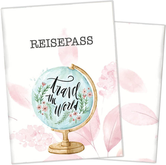 Globus Blush Reisepasshülle für Erwachsene und Kinder