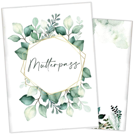 Green Leaves Mutterpasshülle Ohne Personalisierung
