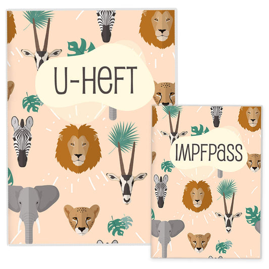 Safari U-Heft und Impfpasshülle Ohne Personalisierung