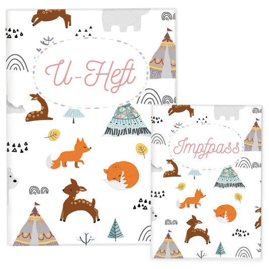 Waldtiere U-Heft und Impfpasshülle Ohne Personalisierung