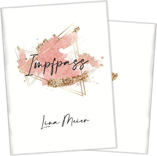 Glamour Splash Personalisierbare Impfpasshülle für Erwachsene und Kinder