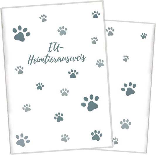 Pfote Blau Wilhelm Fell EU-Heimtierausweis für Tiere
