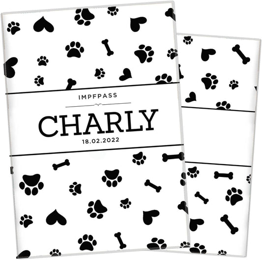 Charly Wilhelm Fell Impfpasshülle für Tiere Mit Namen