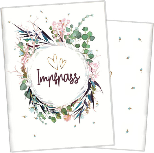 Flower Party Impfpasshülle für Erwachsene und Kinder