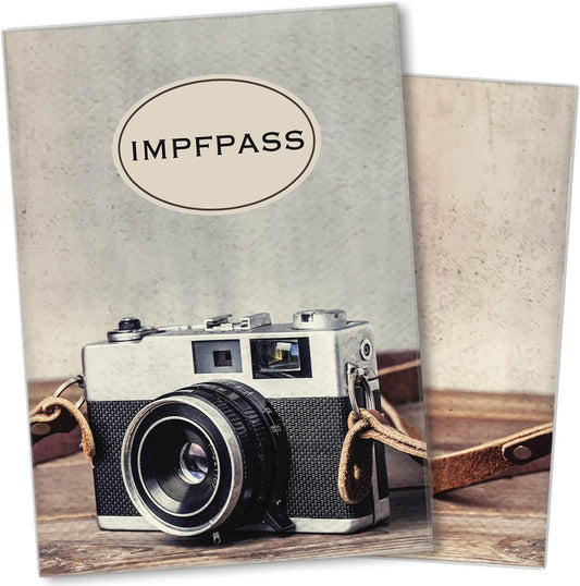 Kamera Impfpasshülle für Erwachsene und Kinder