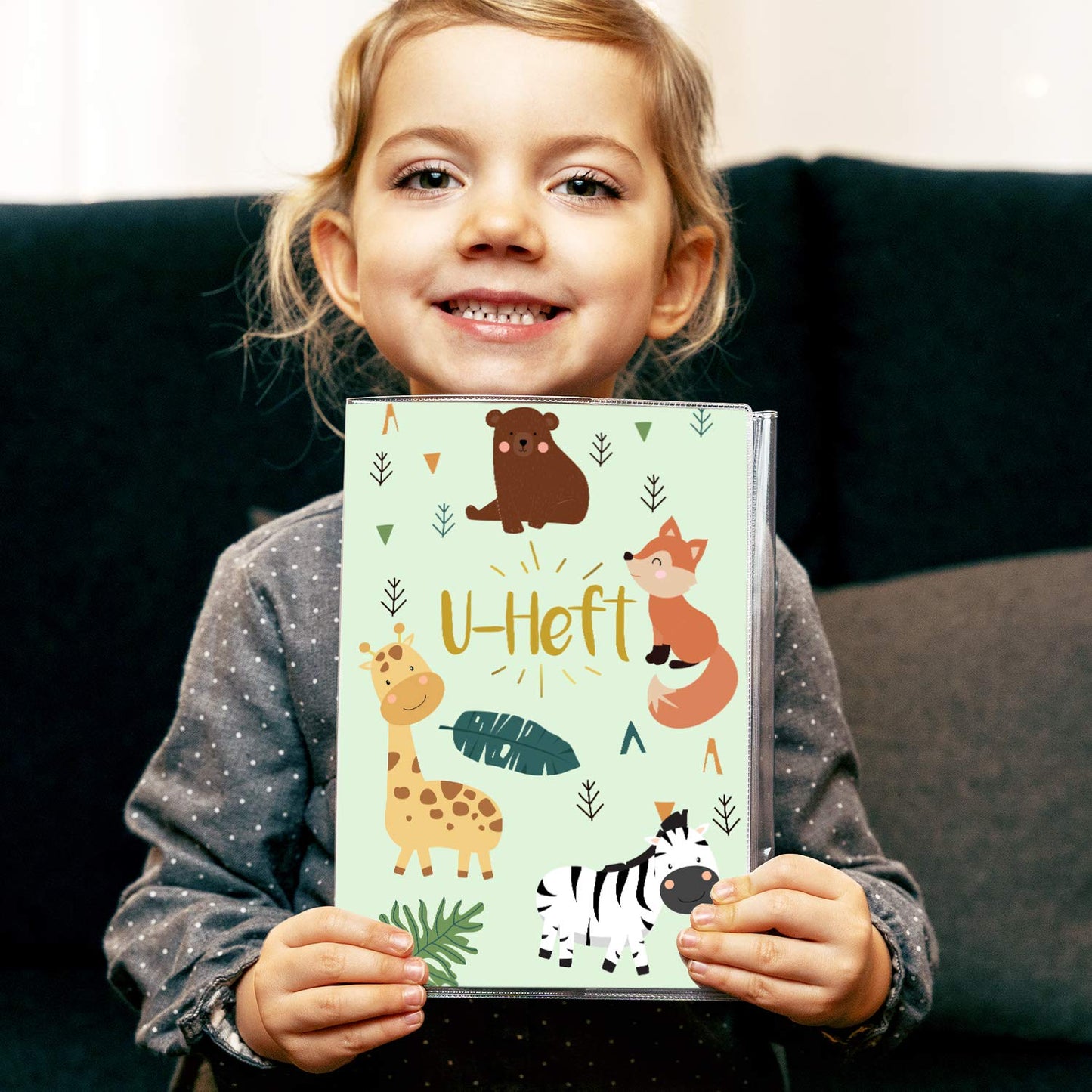 Zebra & Giraffe U-Heft und Impfpasshülle Ohne Personalisierung