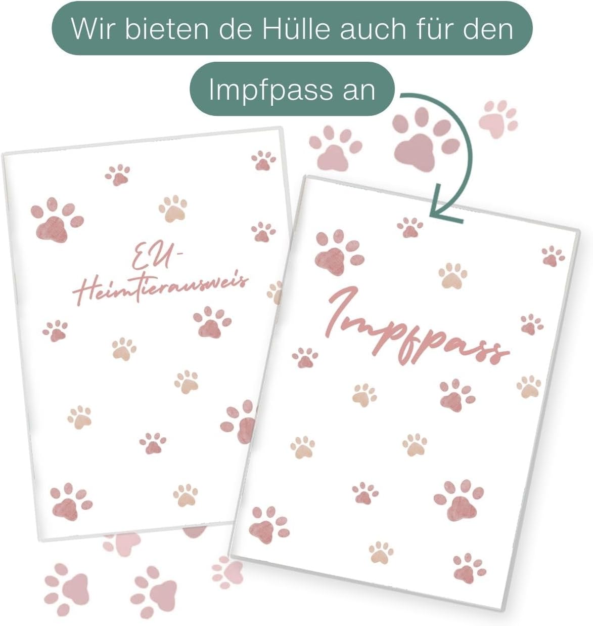 Pfote Rosa Wilhelm Fell EU-Heimtierausweis für Tiere