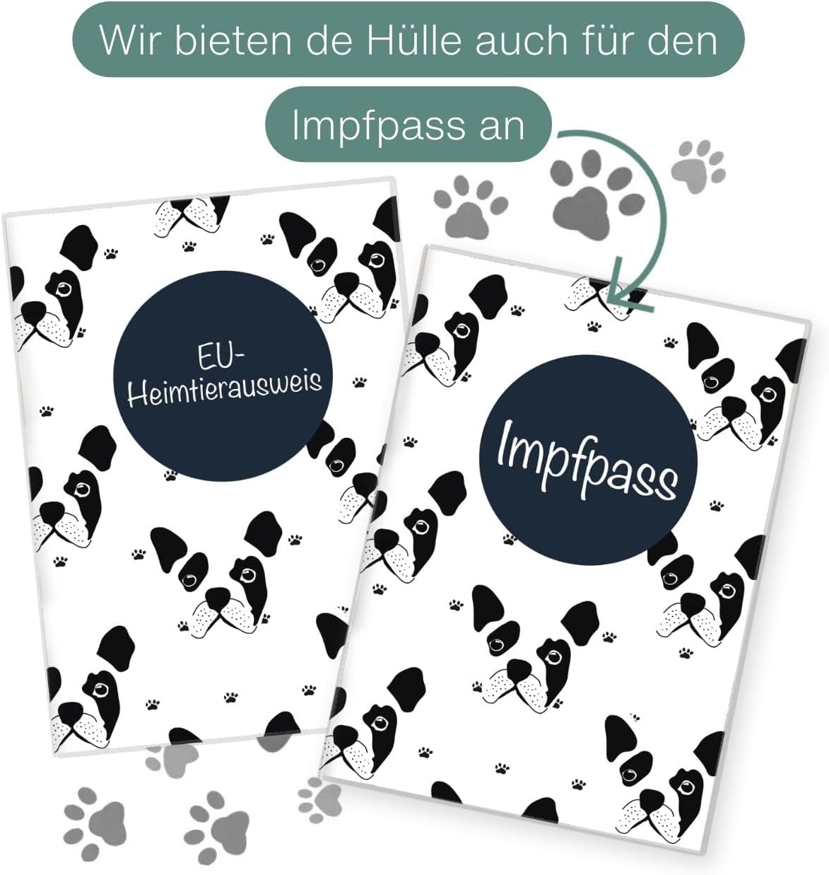 Bulldogge Wilhelm Fell EU-Heimtierausweis für Tiere