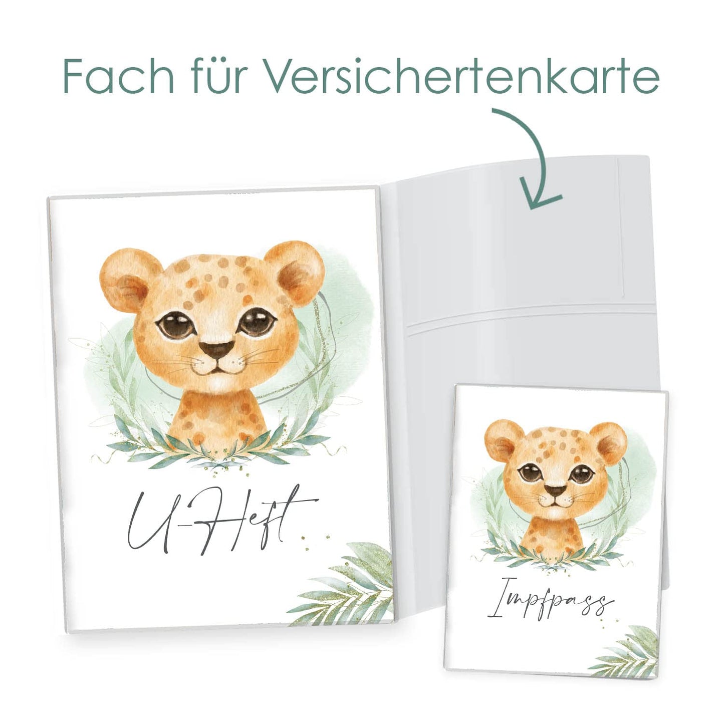 Löwen Junge U-Heft und Impfpasshülle Ohne Personalisierung