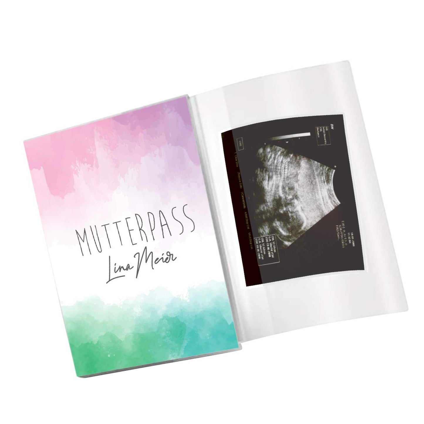 Watercolor 3 Mutterpasshülle Mit Personalisierung