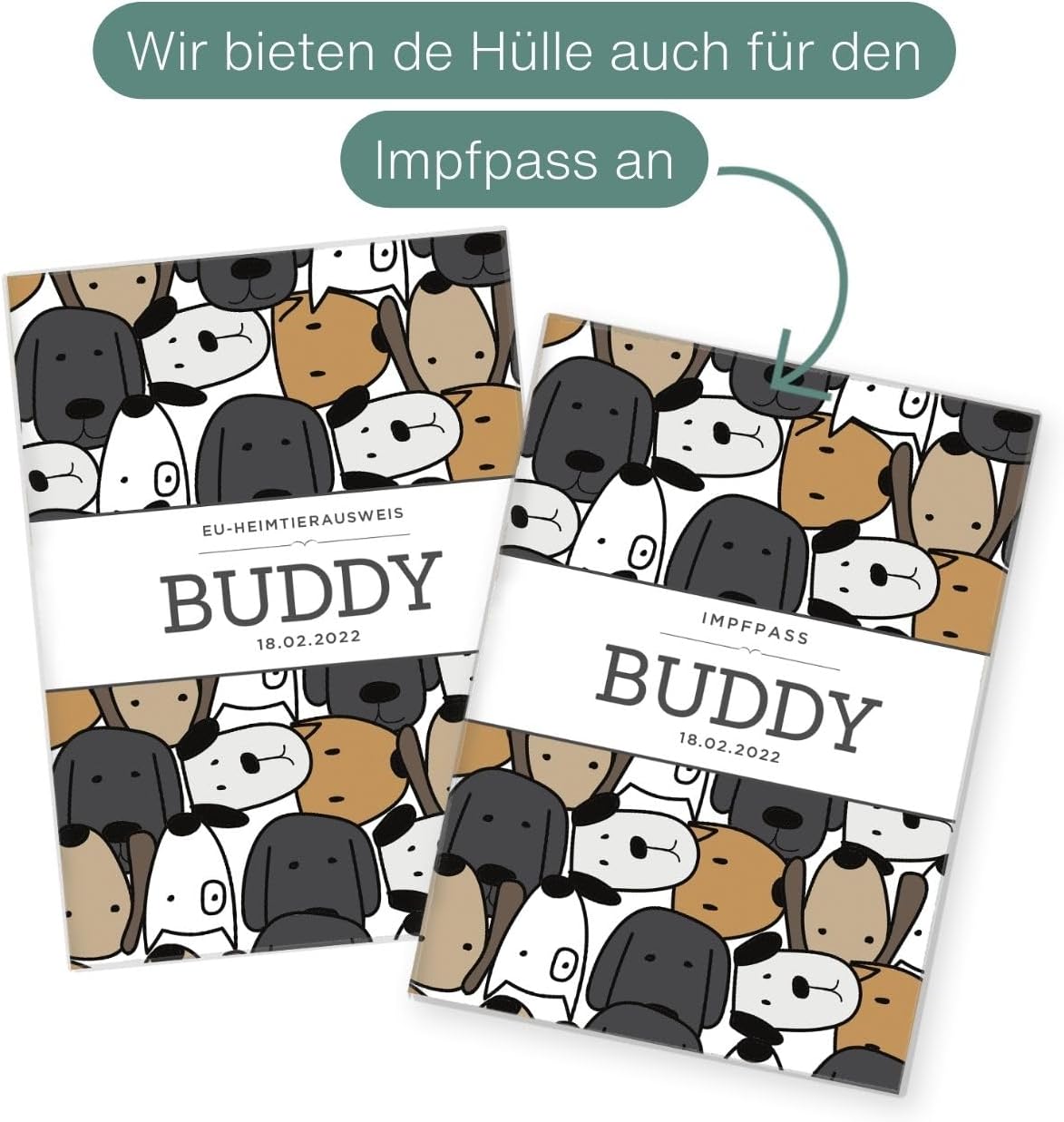 Buddy Wilhelm Fell EU-Heimtierausweis für Tiere Mit Namen