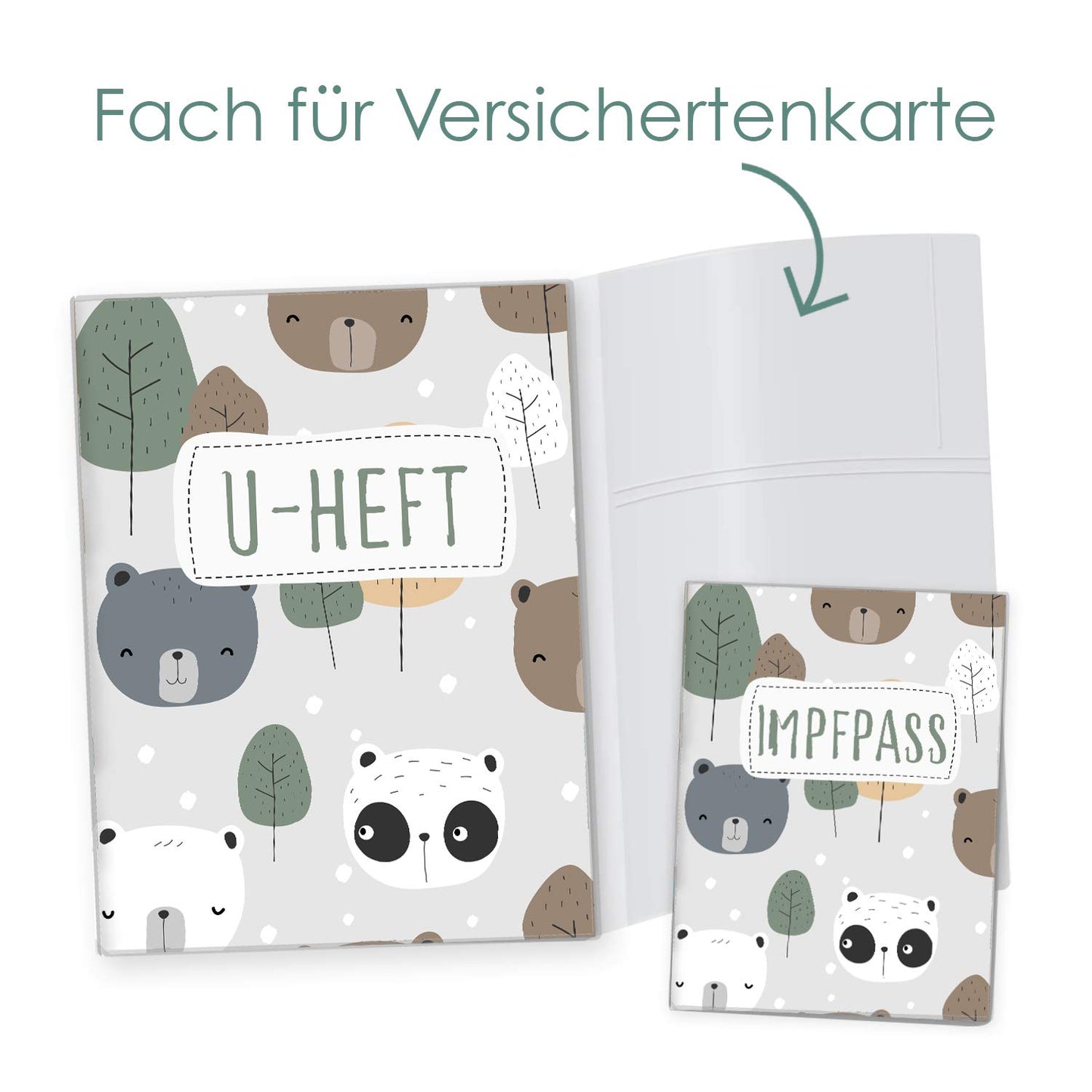 Bären U-Heft und Impfpasshülle Ohne Personalisierung