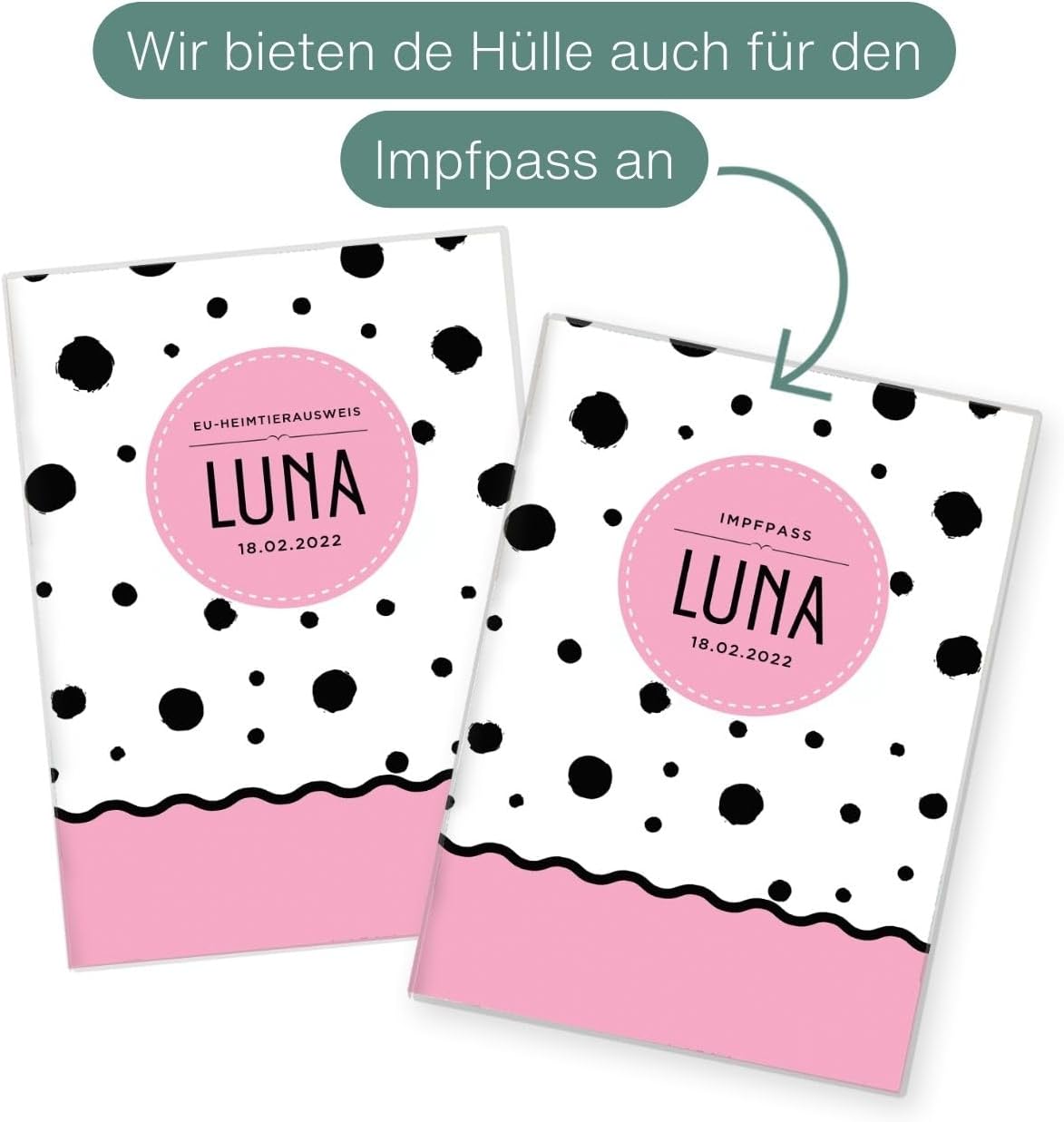 Luna Wilhelm Fell EU-Heimtierausweis für Tiere Mit Namen