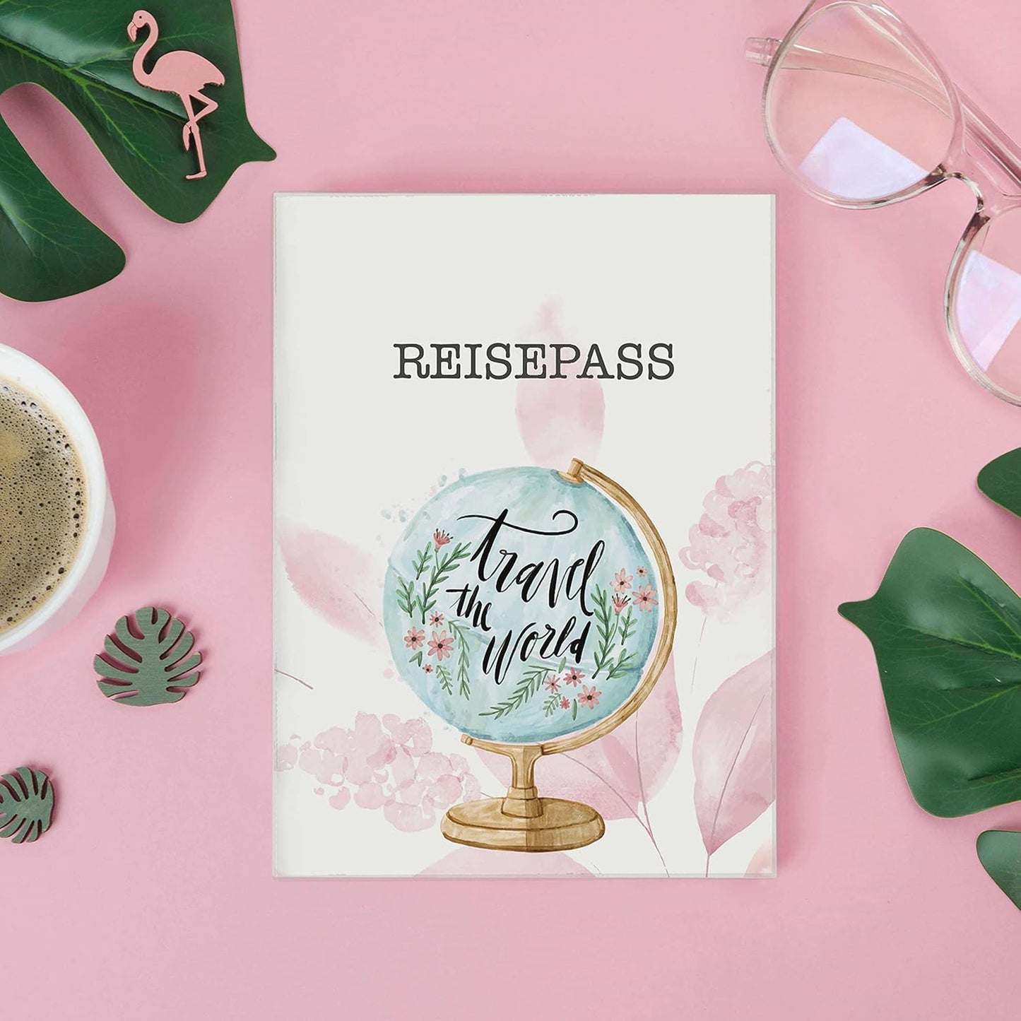 Globus Blush Reisepasshülle für Erwachsene und Kinder