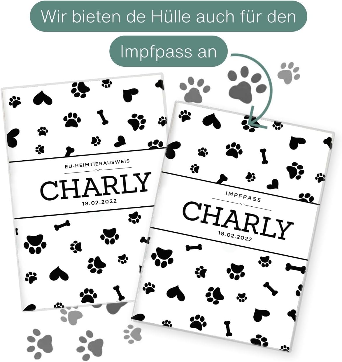Charly Wilhelm Fell EU-Heimtierausweis für Tiere Mit Namen