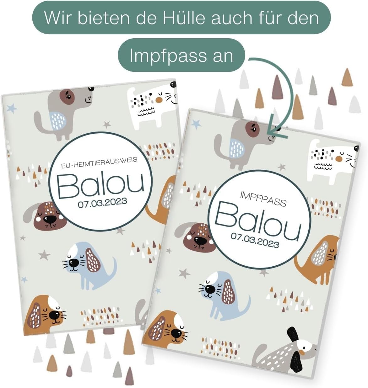 Balou Wilhelm Fell EU-Heimtierausweis für Tiere Mit Namen