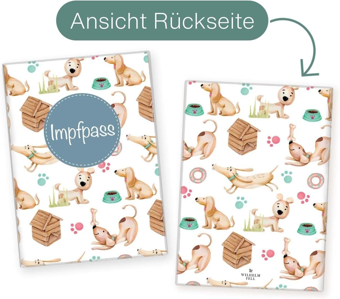 Rocky Wilhelm Fell Impfpasshülle für Tiere