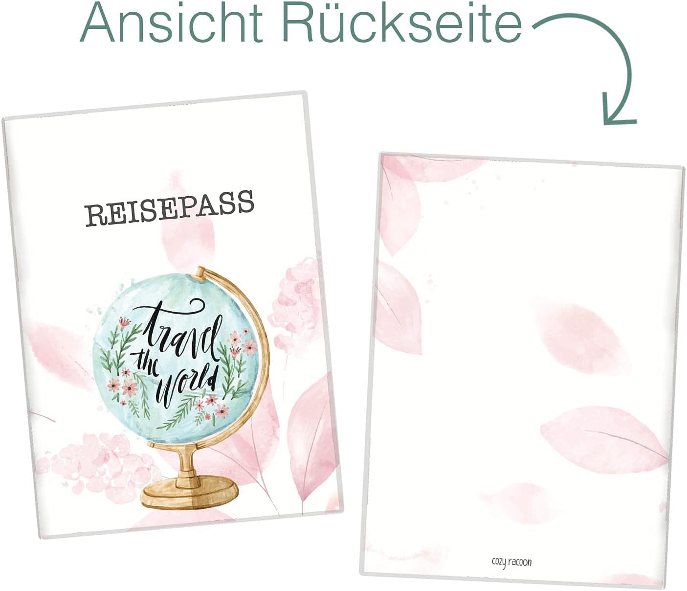 Globus Blush Reisepasshülle für Erwachsene und Kinder