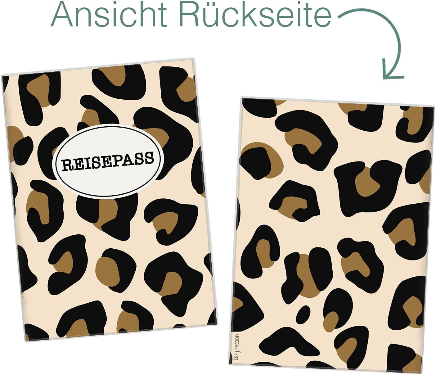 Animal Print Reisepasshülle für Erwachsene und Kinder