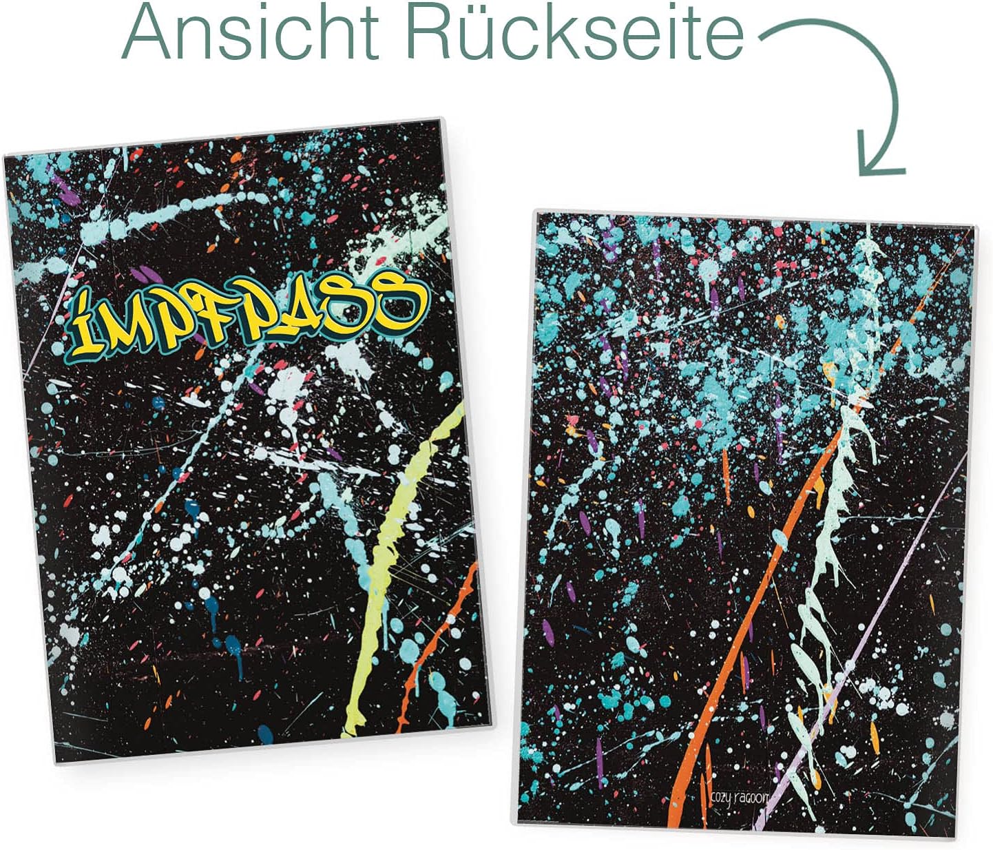 Graffiti Impfpasshülle für Erwachsene und Kinder