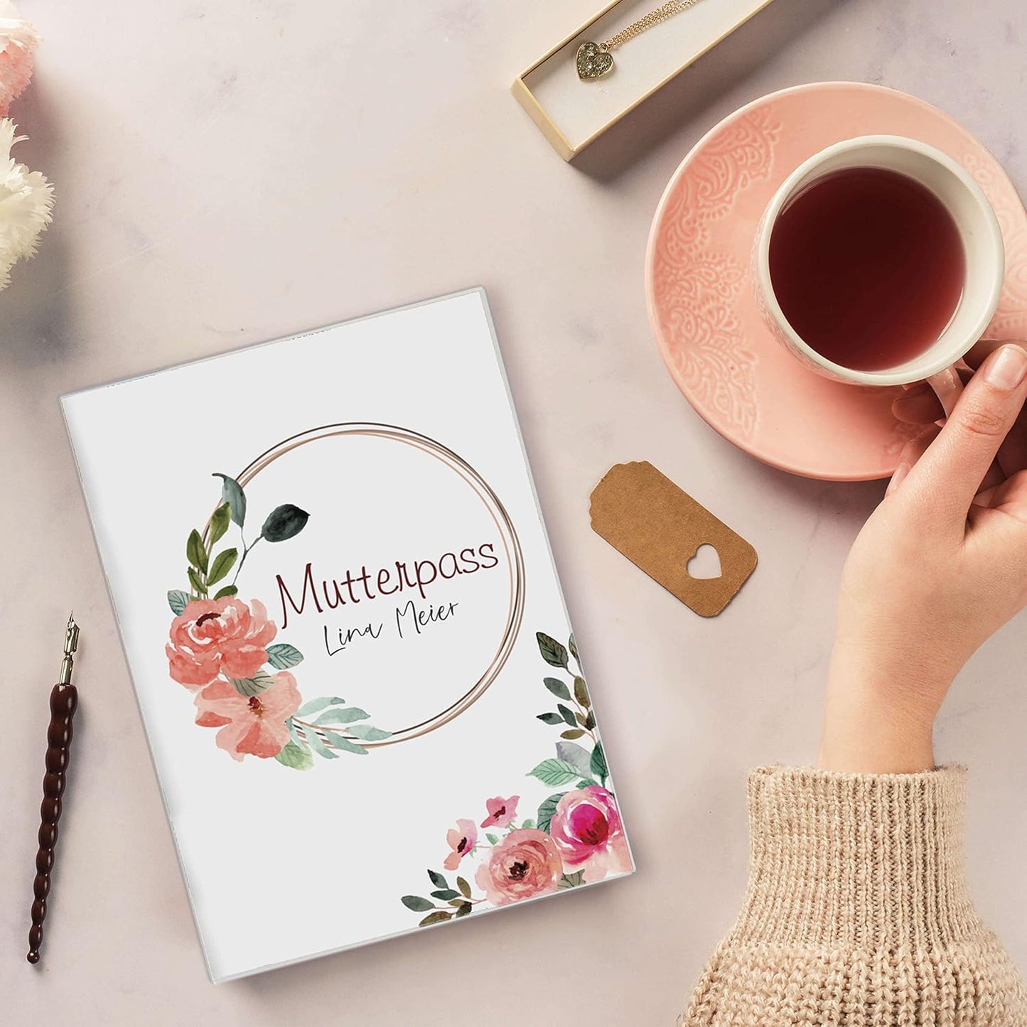 Blossom Love Mutterpasshülle Mit Personalisierung