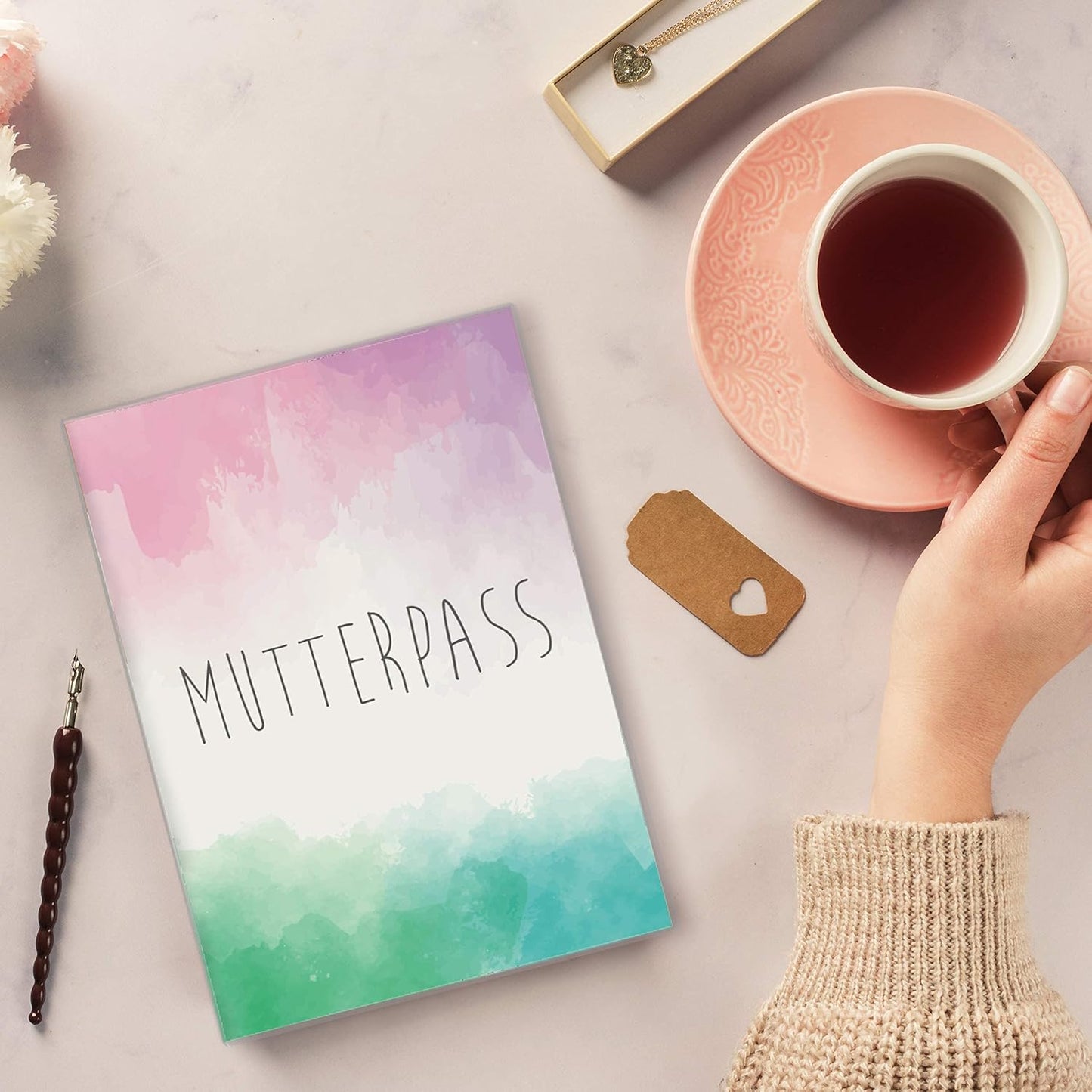 Watercolor 3 Mutterpasshülle Ohne Personalisierung