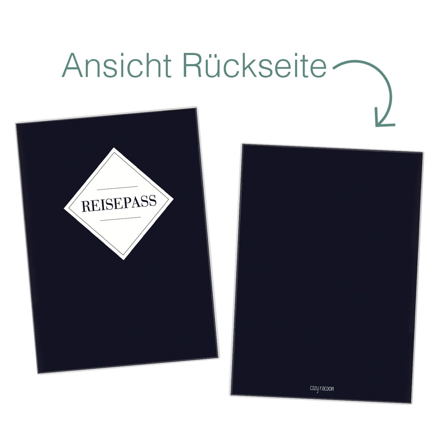 Dark Blue Reisepasshülle für Erwachsene und Kinder