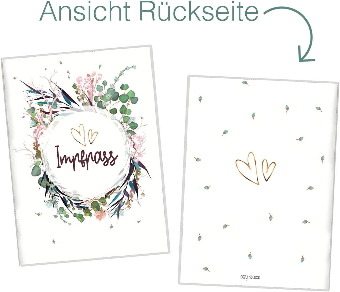 Flower Party Impfpasshülle für Erwachsene und Kinder
