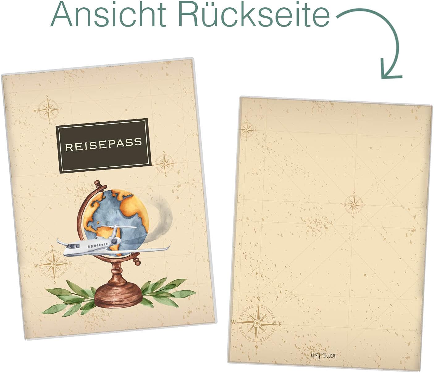Globus Klassik Reisepasshülle für Erwachsene und Kinder