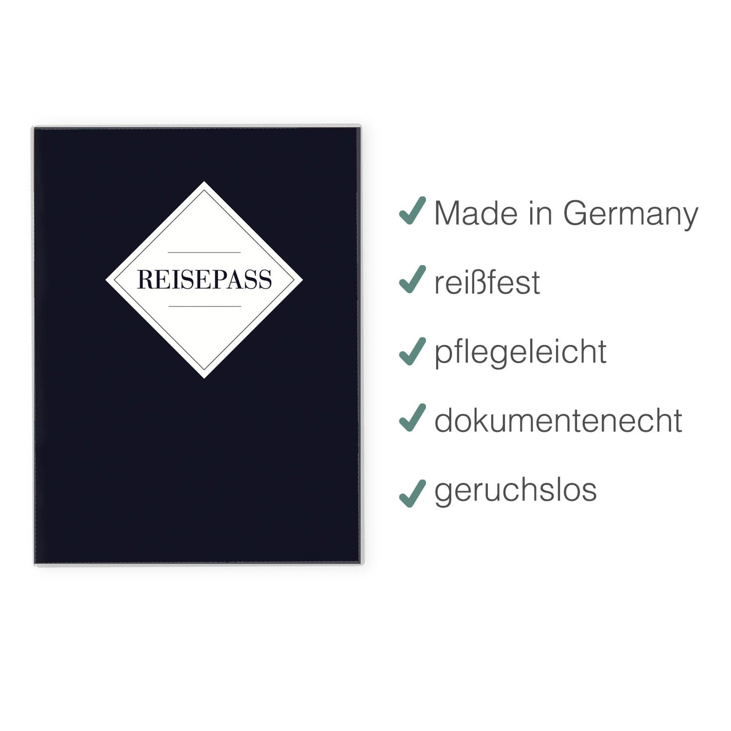 Dark Blue Reisepasshülle für Erwachsene und Kinder