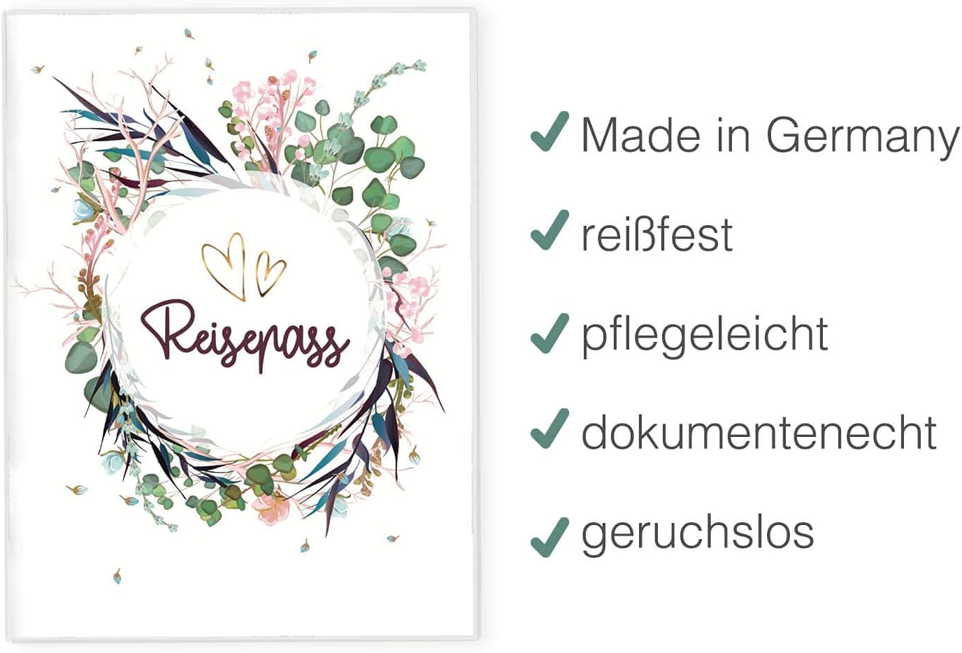 Flower Party Reisepasshülle für Erwachsene und Kinder
