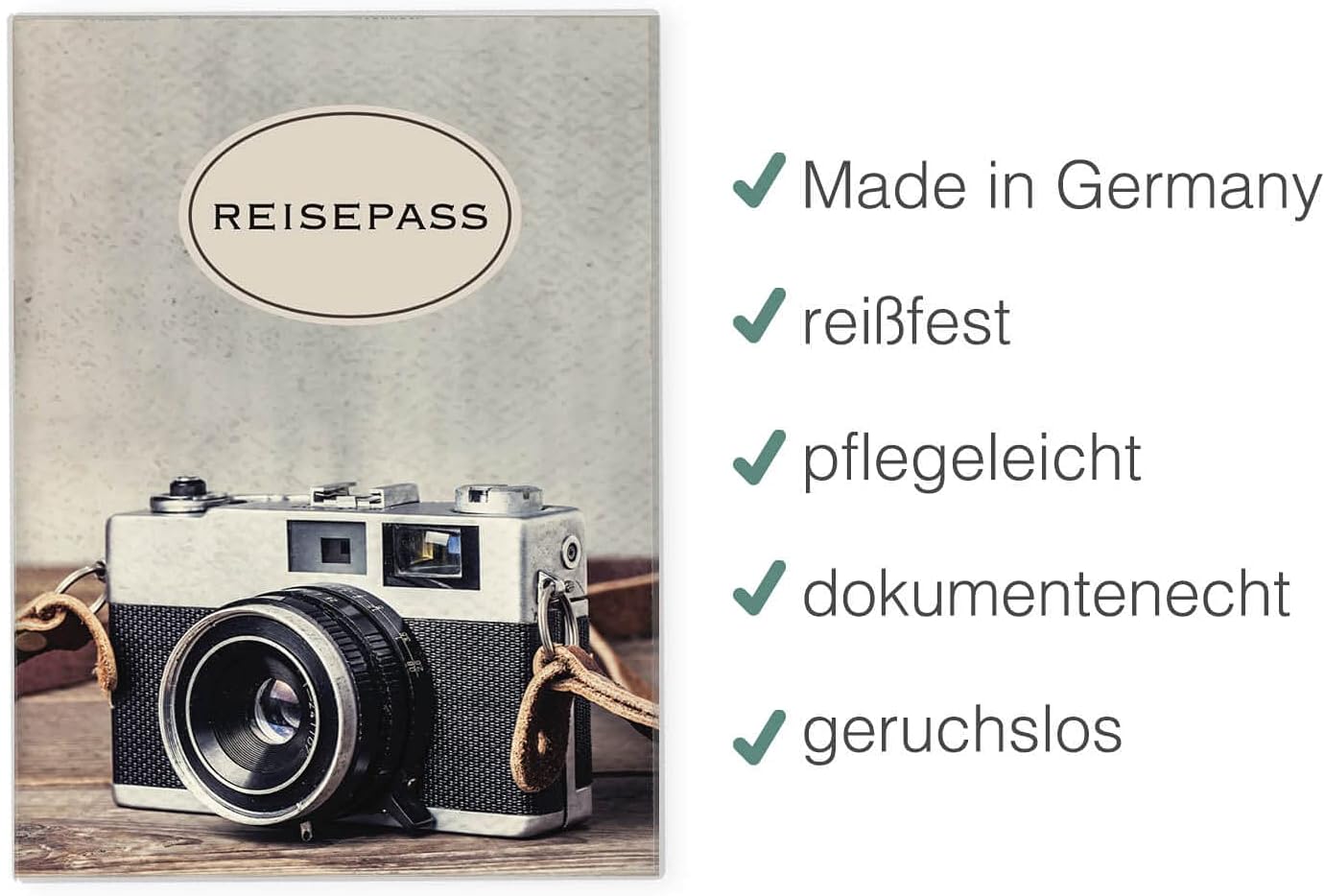 Kamera Reisepasshülle für Erwachsene und Kinder