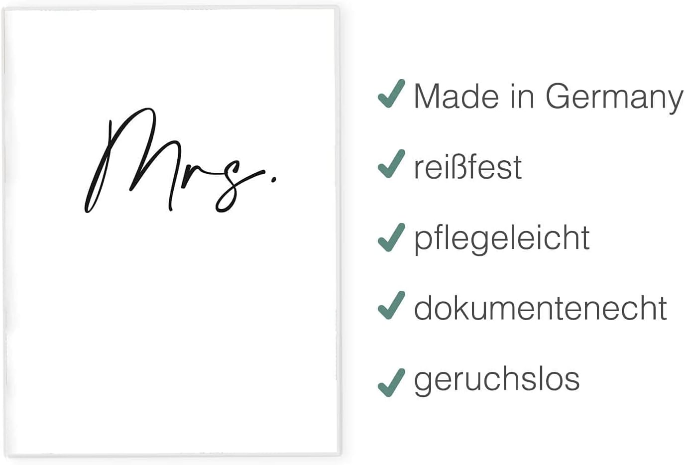Mrs. Reisepasshülle für Erwachsene und Kinder