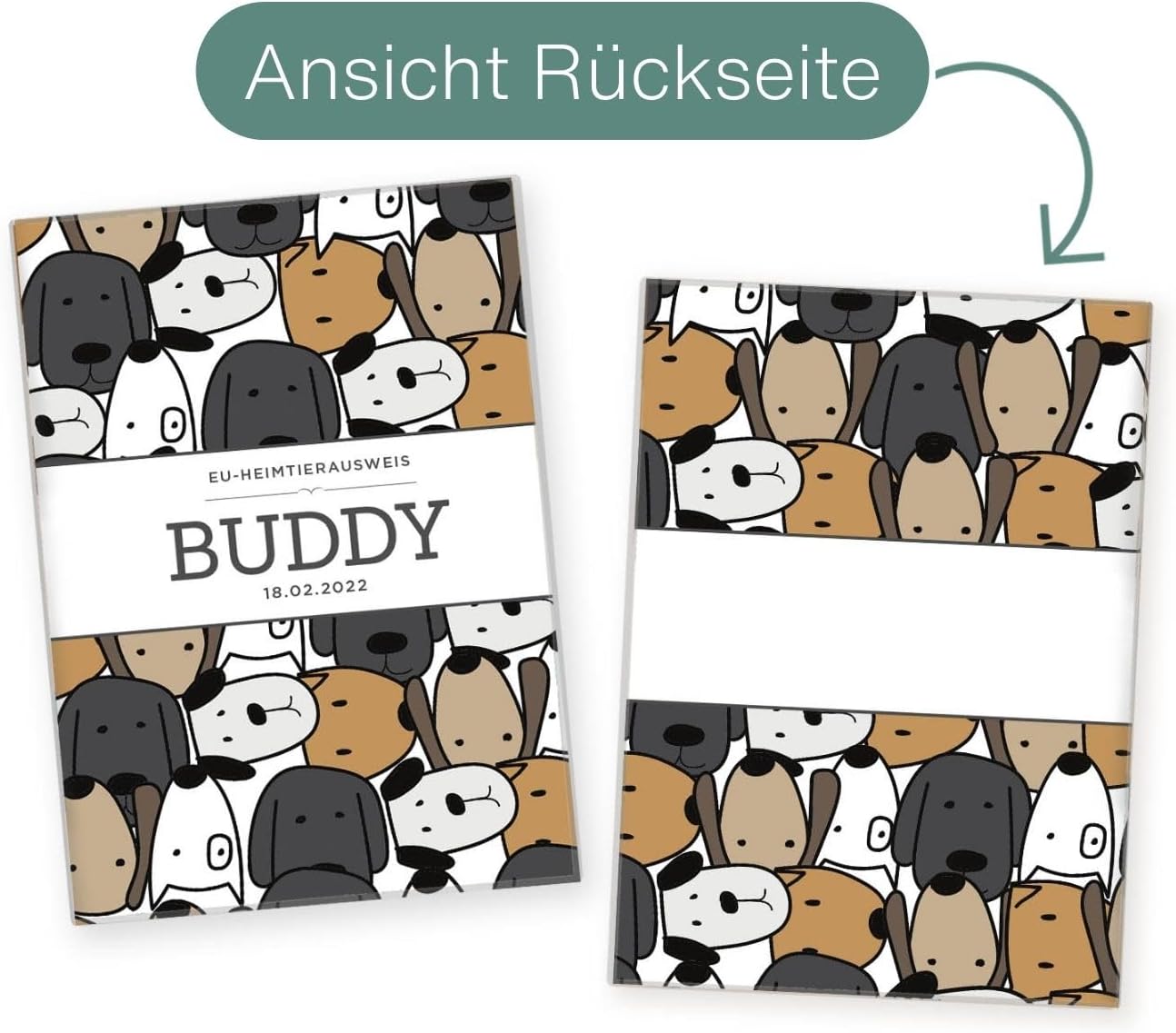 Buddy Wilhelm Fell EU-Heimtierausweis für Tiere Mit Namen