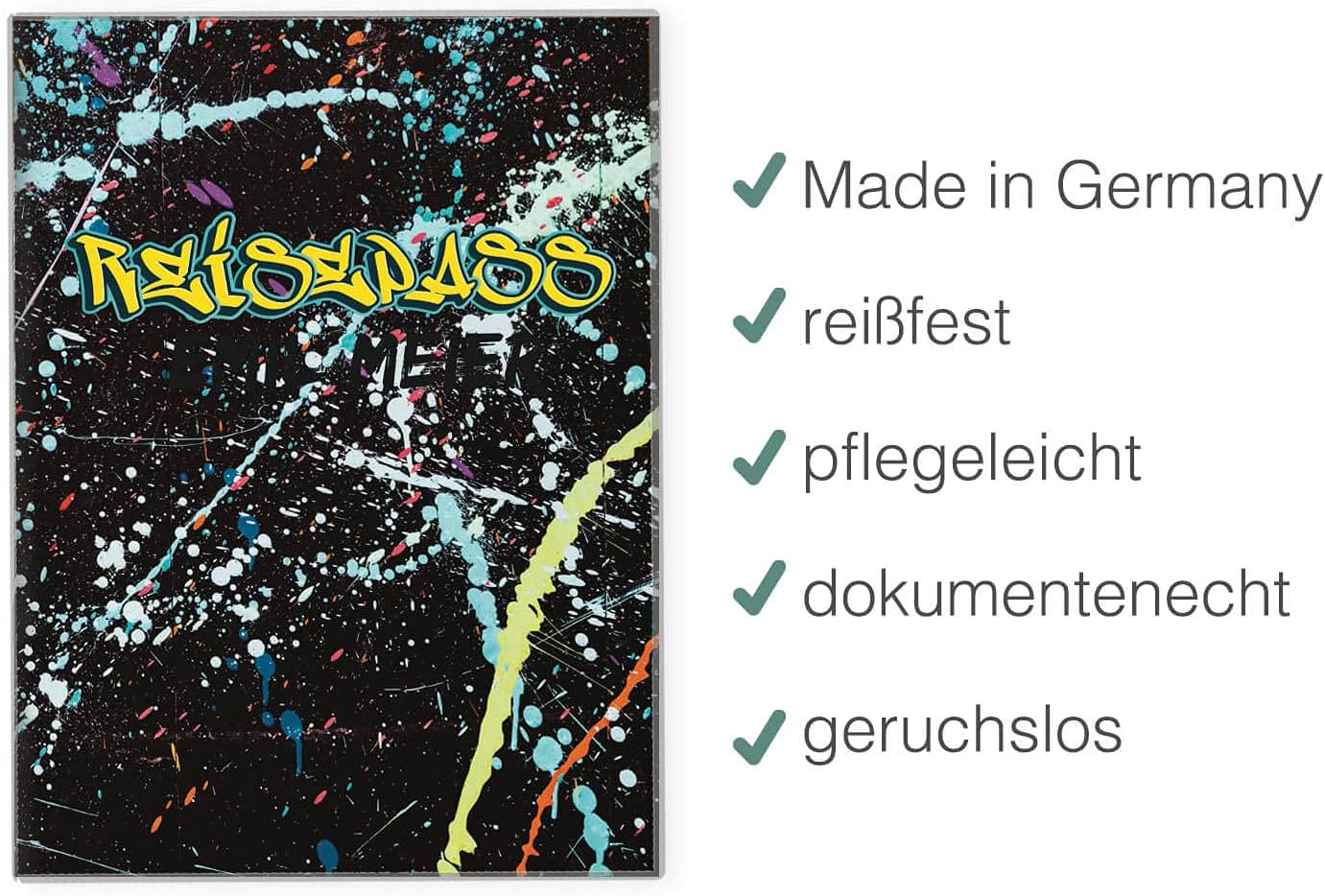 Graffiti Reisepasshülle für Erwachsene und Kinder