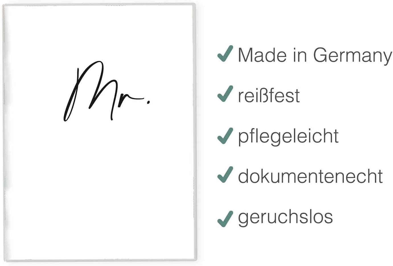Mr. Reisepasshülle für Erwachsene und Kinder