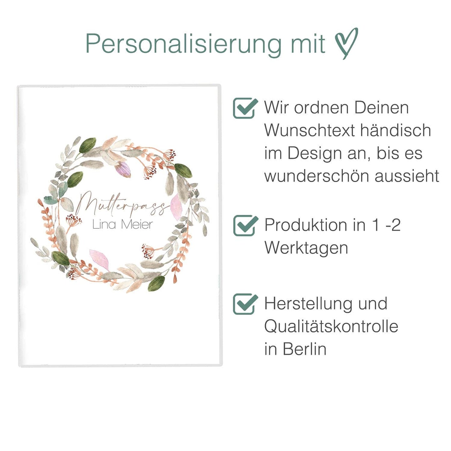 Country Breeze Mutterpasshülle Mit Personalisierung