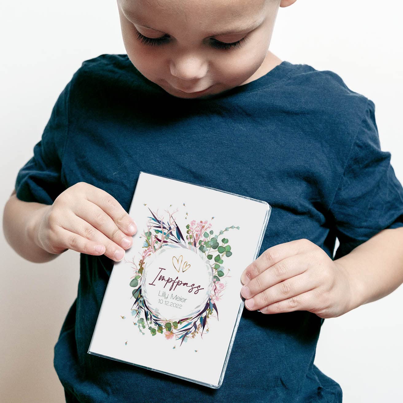 Flower Party U-Heft und Impfpasshülle Mit Personalisierung