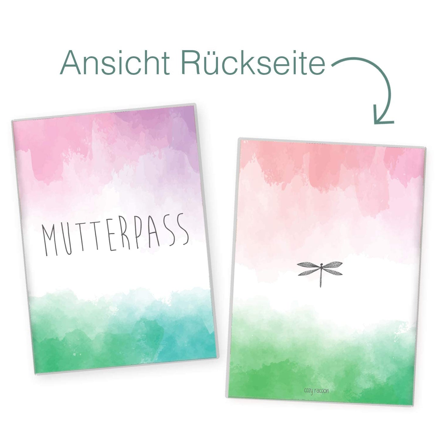 Watercolor 3 Mutterpasshülle Ohne Personalisierung
